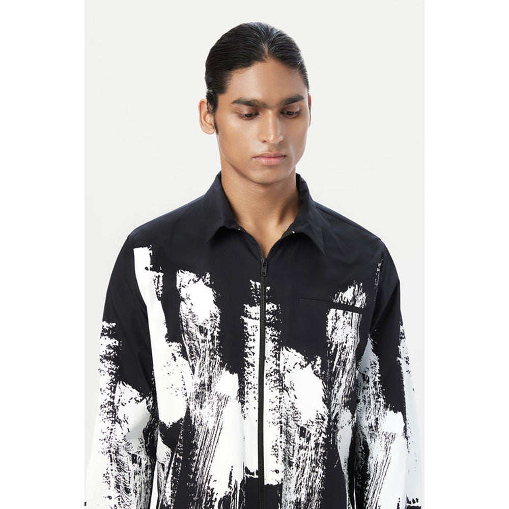 Genes Lecoanet Hemant Regular Fit Shirt With Zipper Front Opening