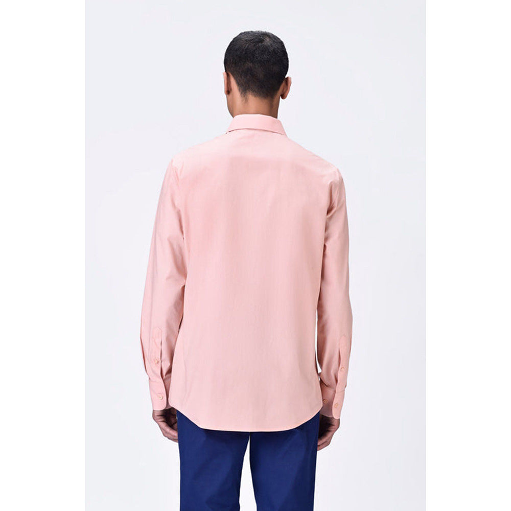 Genes Lecoanet Hemant Giza Cotton Poplin Shirt - Pink