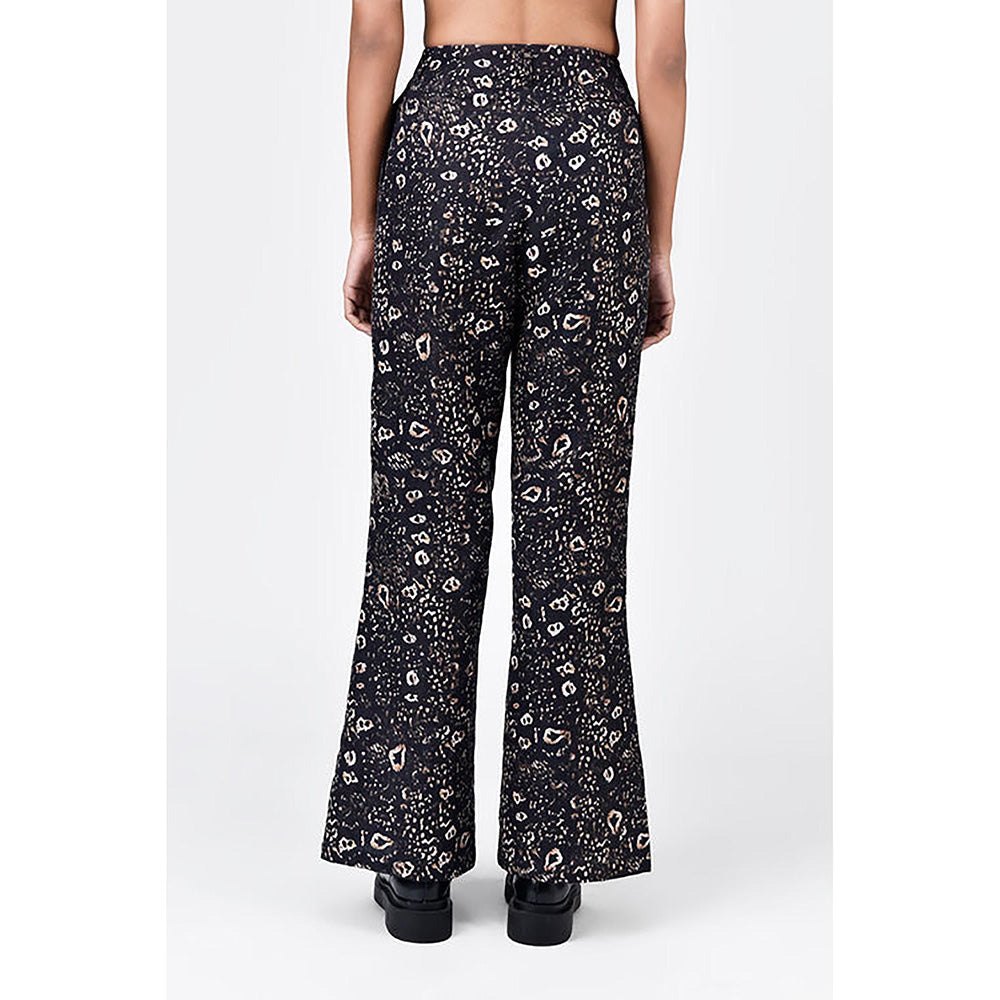 Genes Lecoanet Hemant Slim Fit Boot Cut Trousers with Bone Pockets