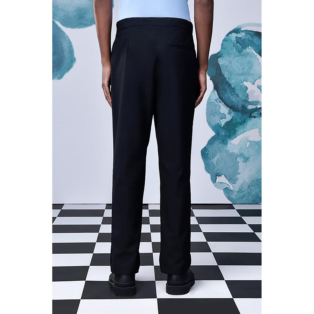 Genes Lecoanet Hemant Wool Drawstring Semi Fit Pants