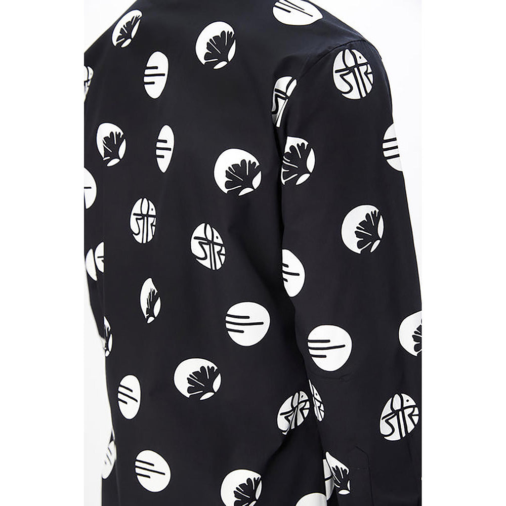 Genes Lecointe Hemant Easy Fit Button-Up Shirt with Band Collar