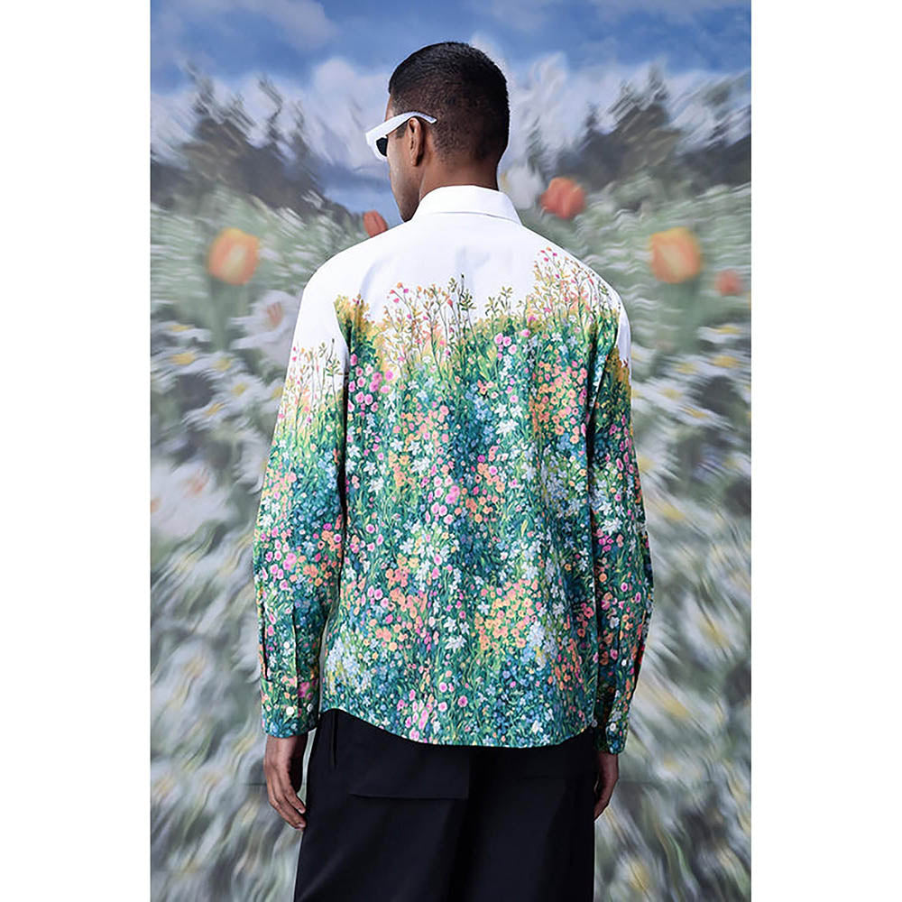 Genes Lecointe Hemant Poplin Meadow Regular Fit Shirt