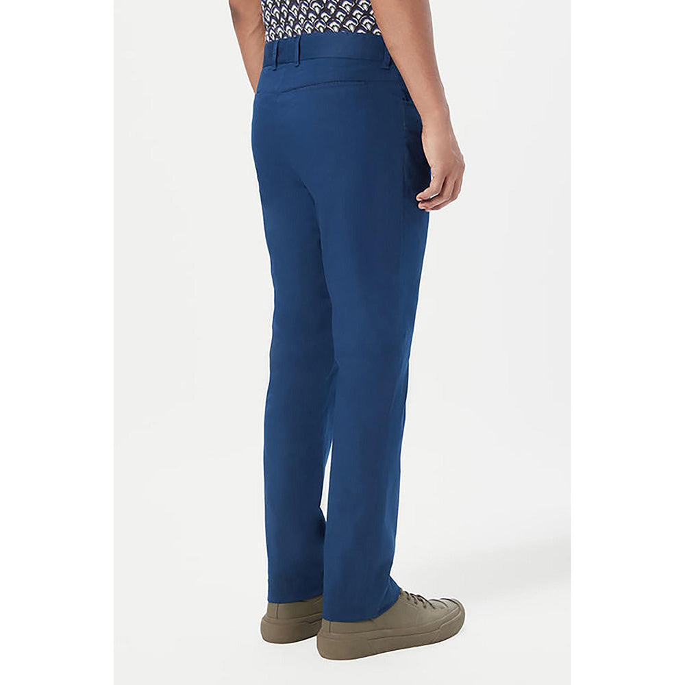 Genes Lecointe Hemant Slim Fit Trousers With Back Bone Pocket