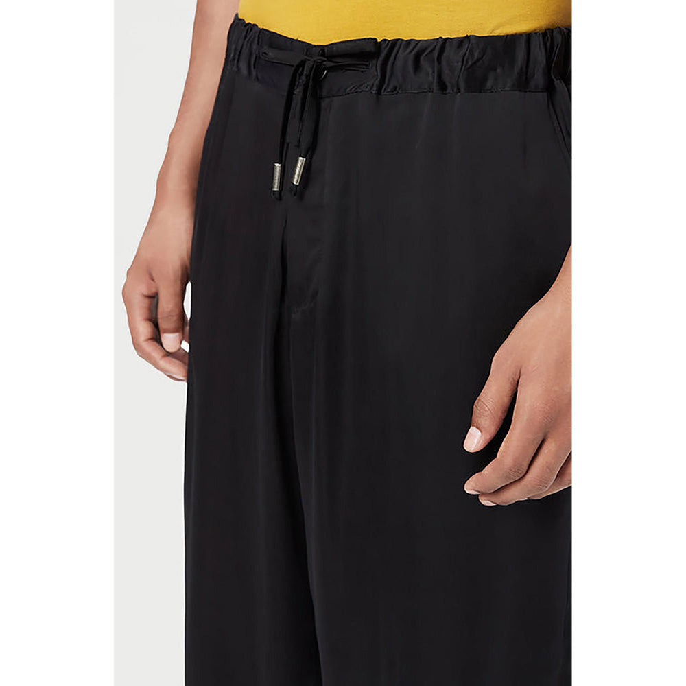 Genes Lecointe Hemant Straight Fit Trousers With Front Drawstrings