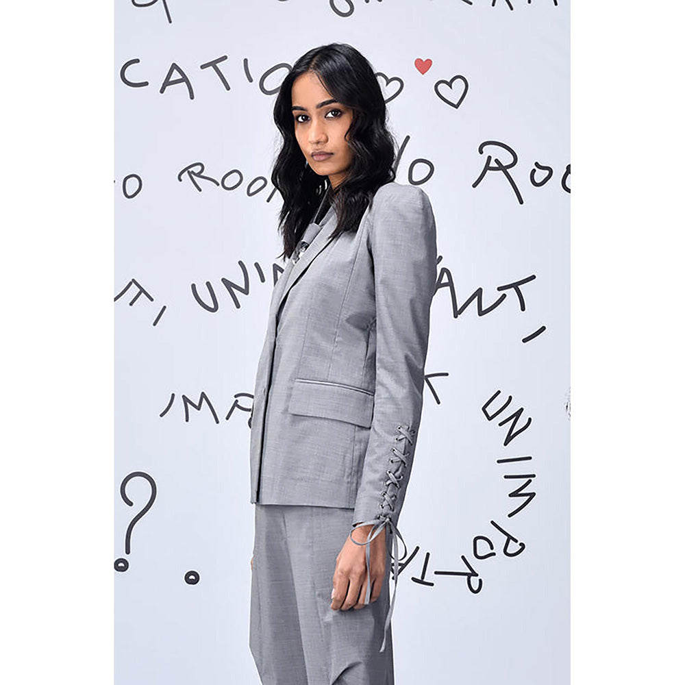 Genes Lecoanet Hemant Women's Wool Slim Fit Jacket