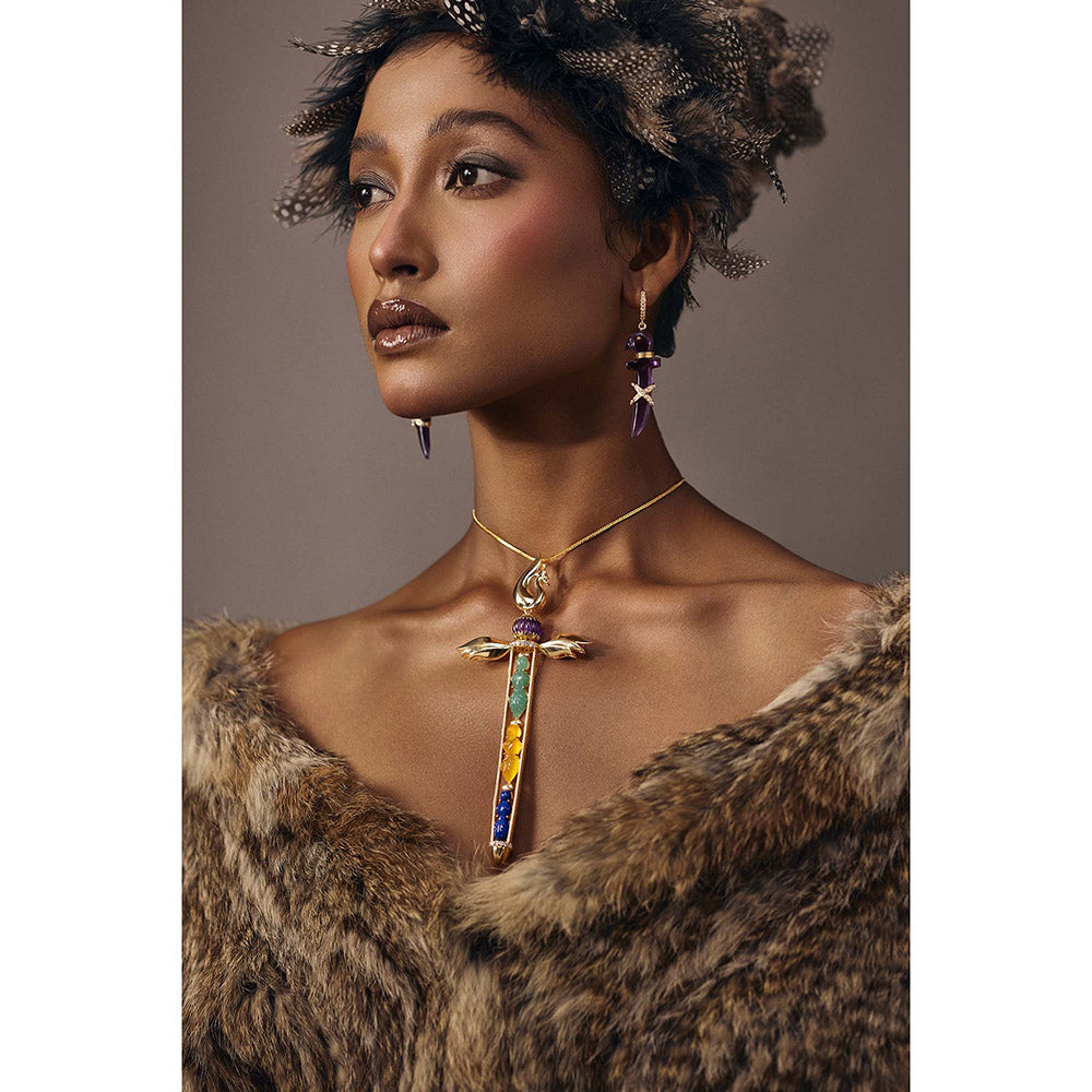 Goddess Of Glocal Multi-Colour Ala Re Pendant