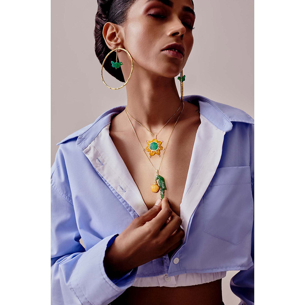 Goddess Of Glocal Green Aesop Pendant