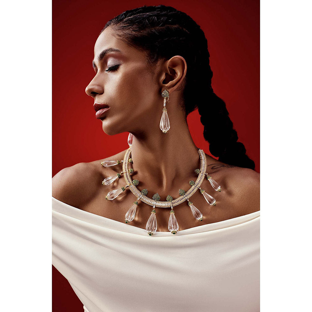 Goddess Of Glocal Matinee White Earring