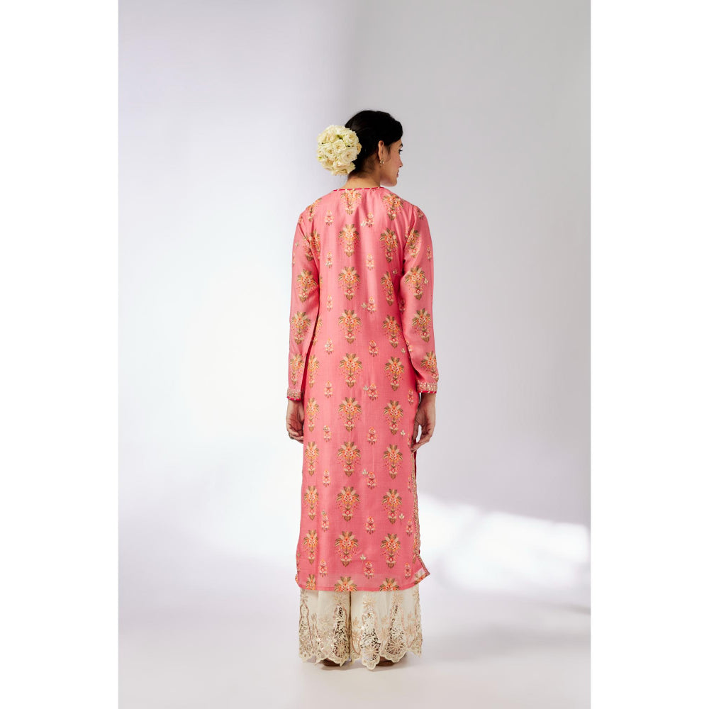 Gopi Vaid Pink Dhara Kurta
