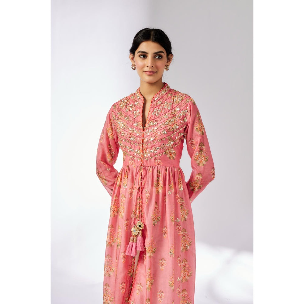 Gopi Vaid Pink Tara Kurta