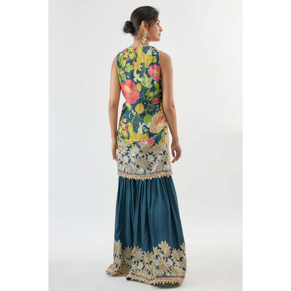 Gopi Vaid Kalki Sleeveless Sharara Set