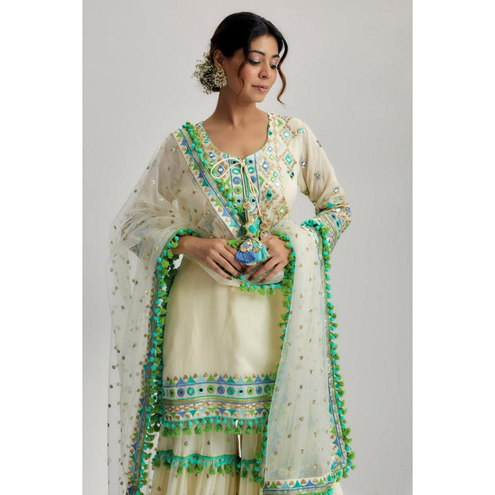 Gopi Vaid Maahika Layered Sharara Set