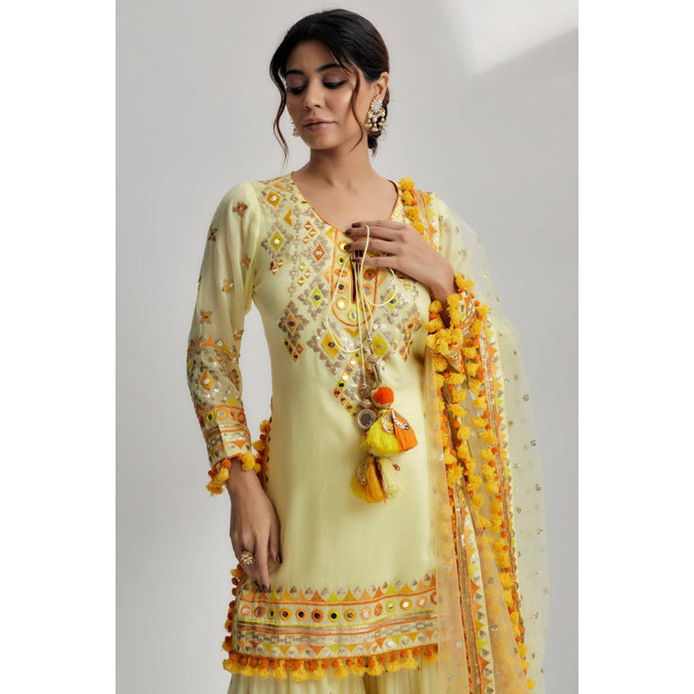Gopi Vaid Maahika Layered Sharara Set
