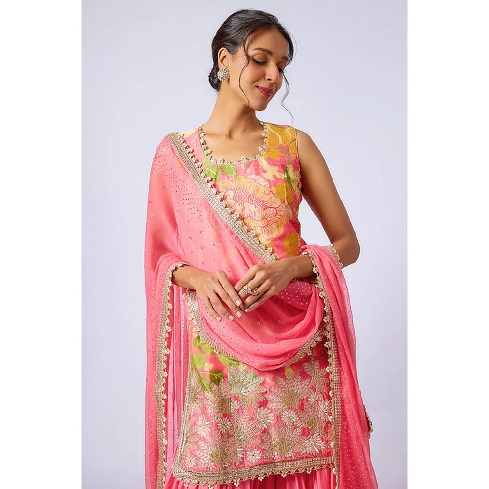 Gopi Vaid Kalki Sleeveless Sharara Set