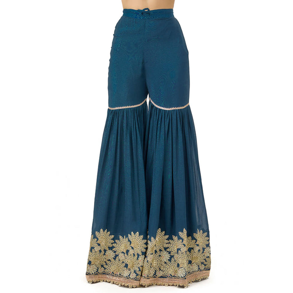 Gopi Vaid Nupur One-Shoulder Sharara Set