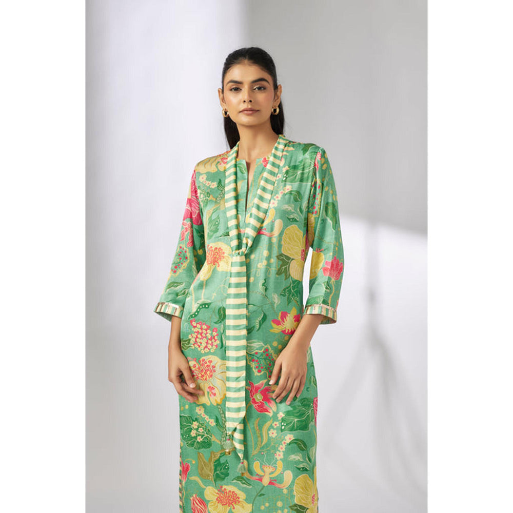 Gopi Vaid Lily Scarf Tunic set