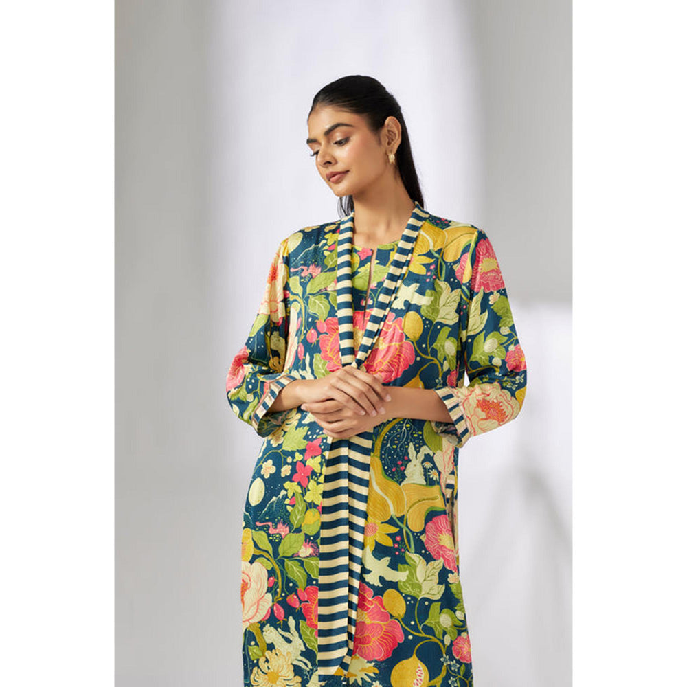 Gopi Vaid Lily Scarf Tunic set