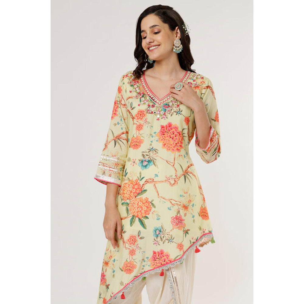 Gopi Vaid Aashna Asymmetrical Dhoti Set