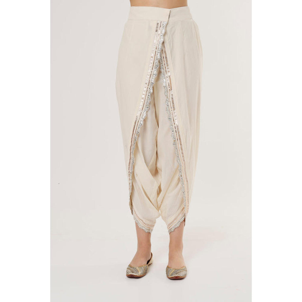 Gopi Vaid Aashna Asymmetrical Dhoti Set