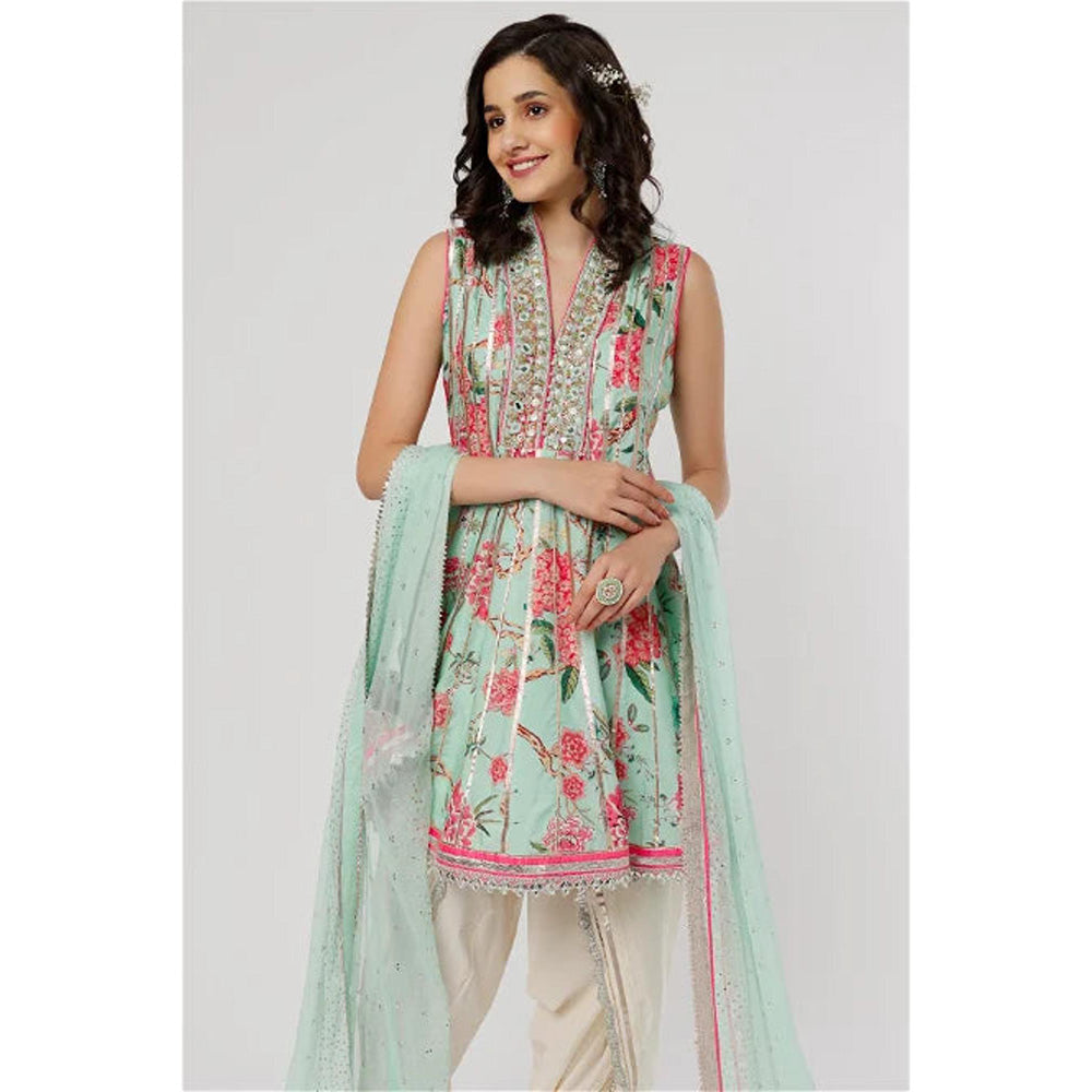 Gopi Vaid Ahana Sleeveless Ag with Dhoti