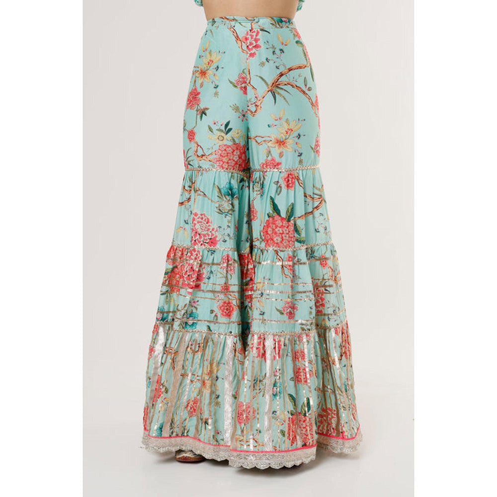 Gopi Vaid Ashana Asymmetrical plain viscous with sharara