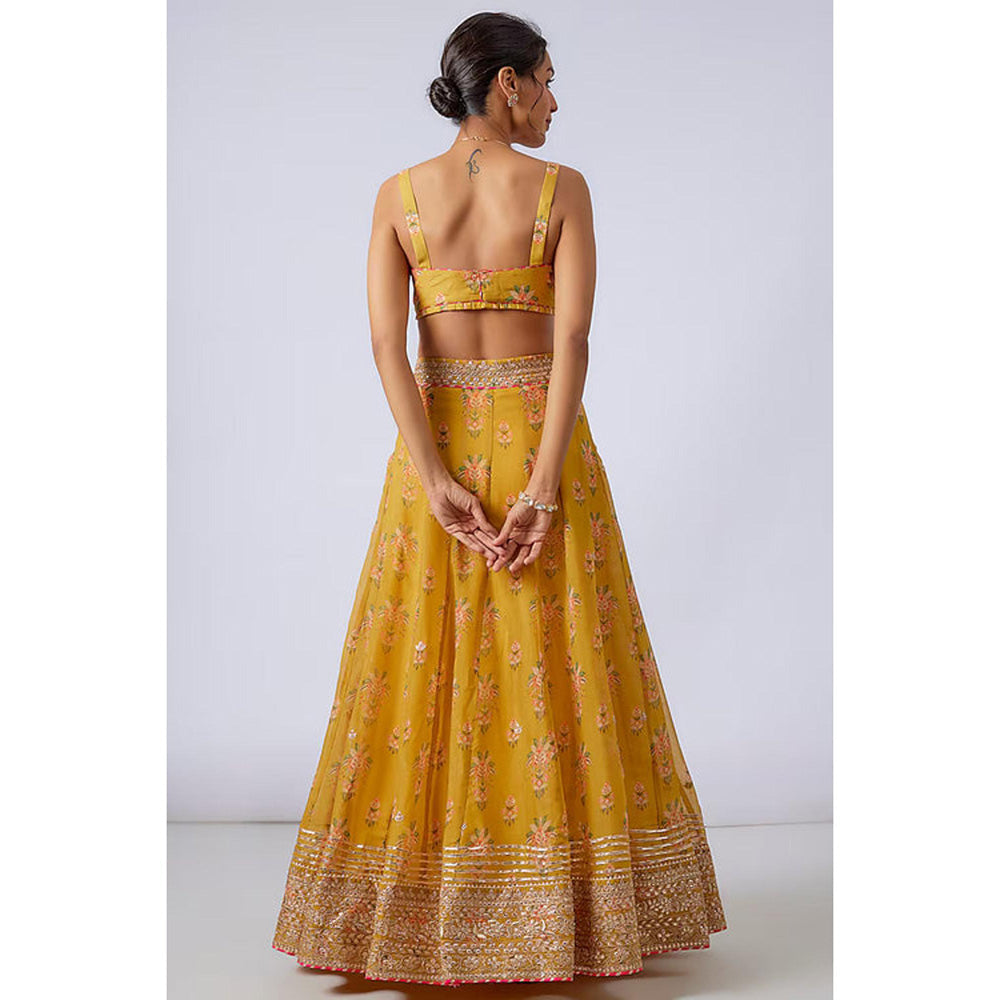 Gopi Vaid Malini Lehenga with Blouse and Dupatta