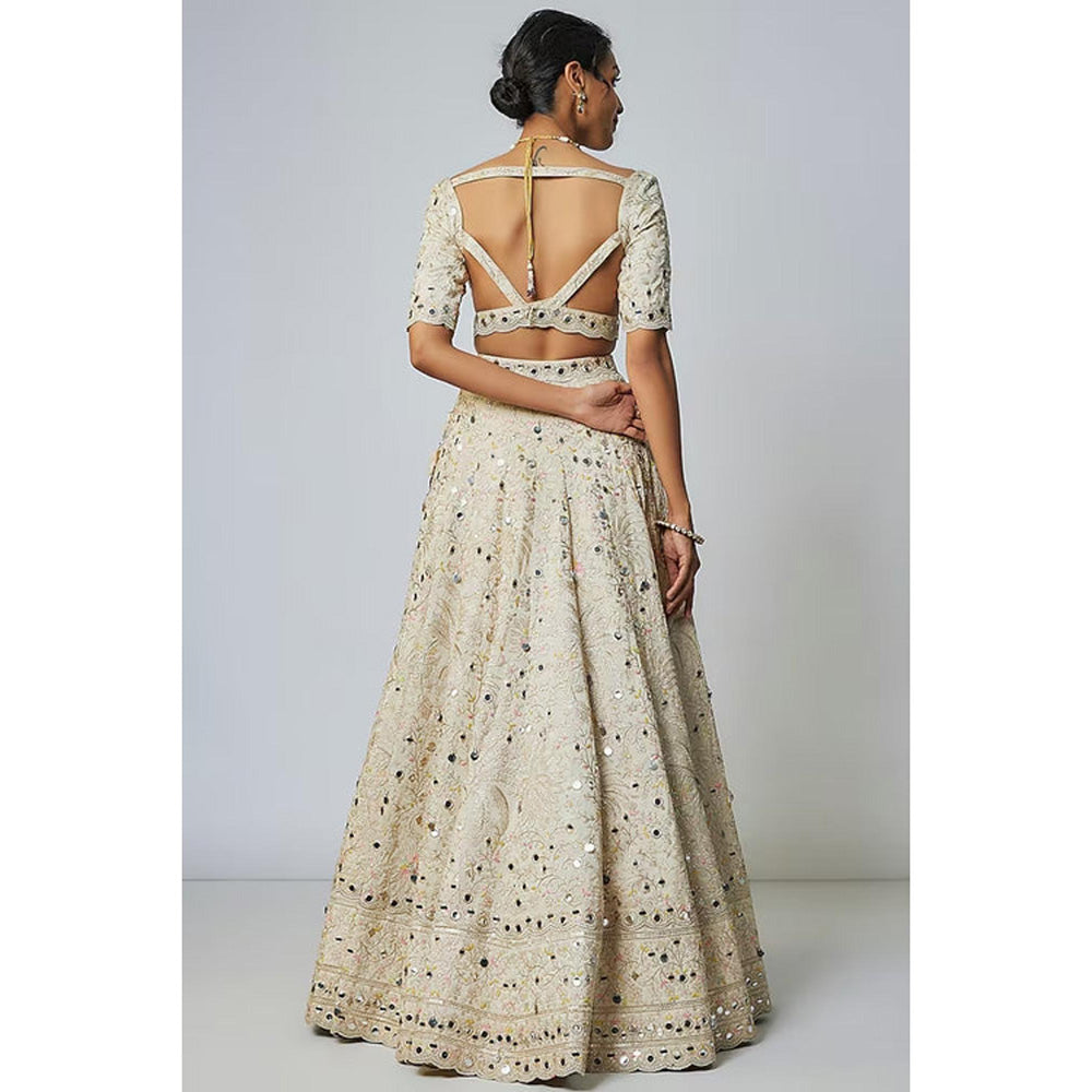 Gopi Vaid Raima Lehenga with Blouse and Dupatta