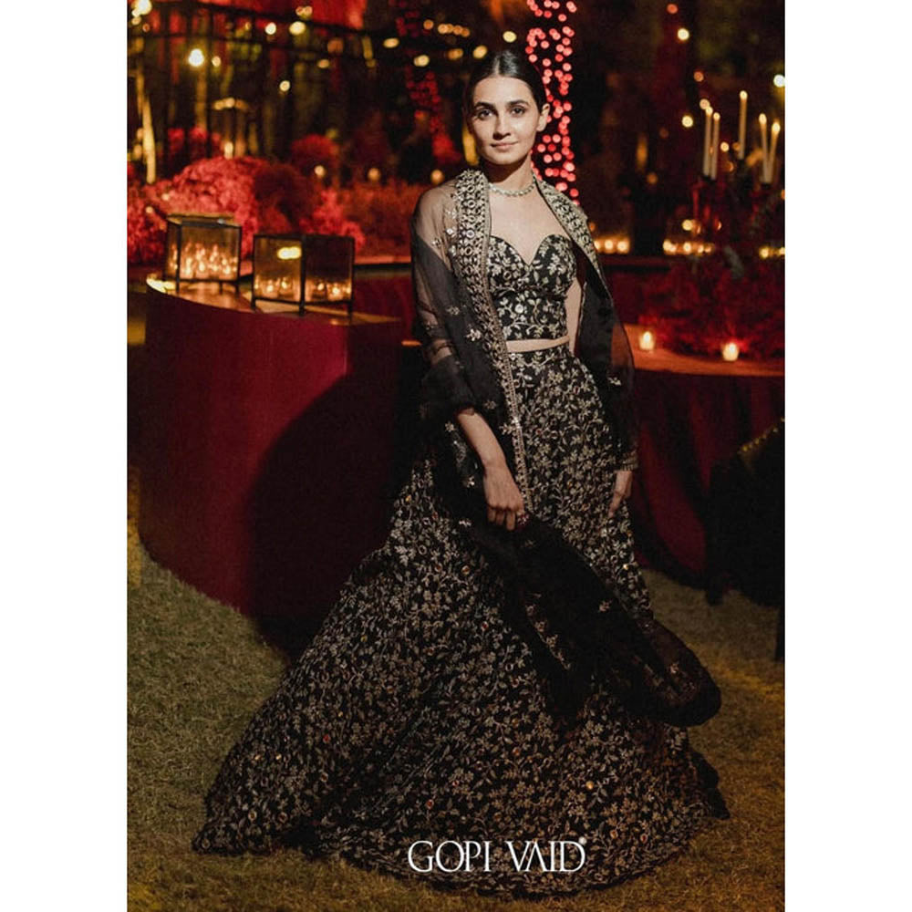 Gopi Vaid Vedika Pinto In Harshini Lehenga with Blouse and Dupatta