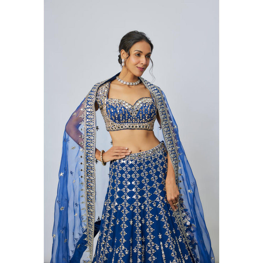 Gopi Vaid Rudrani Lehenga with Blouse and Dupatta