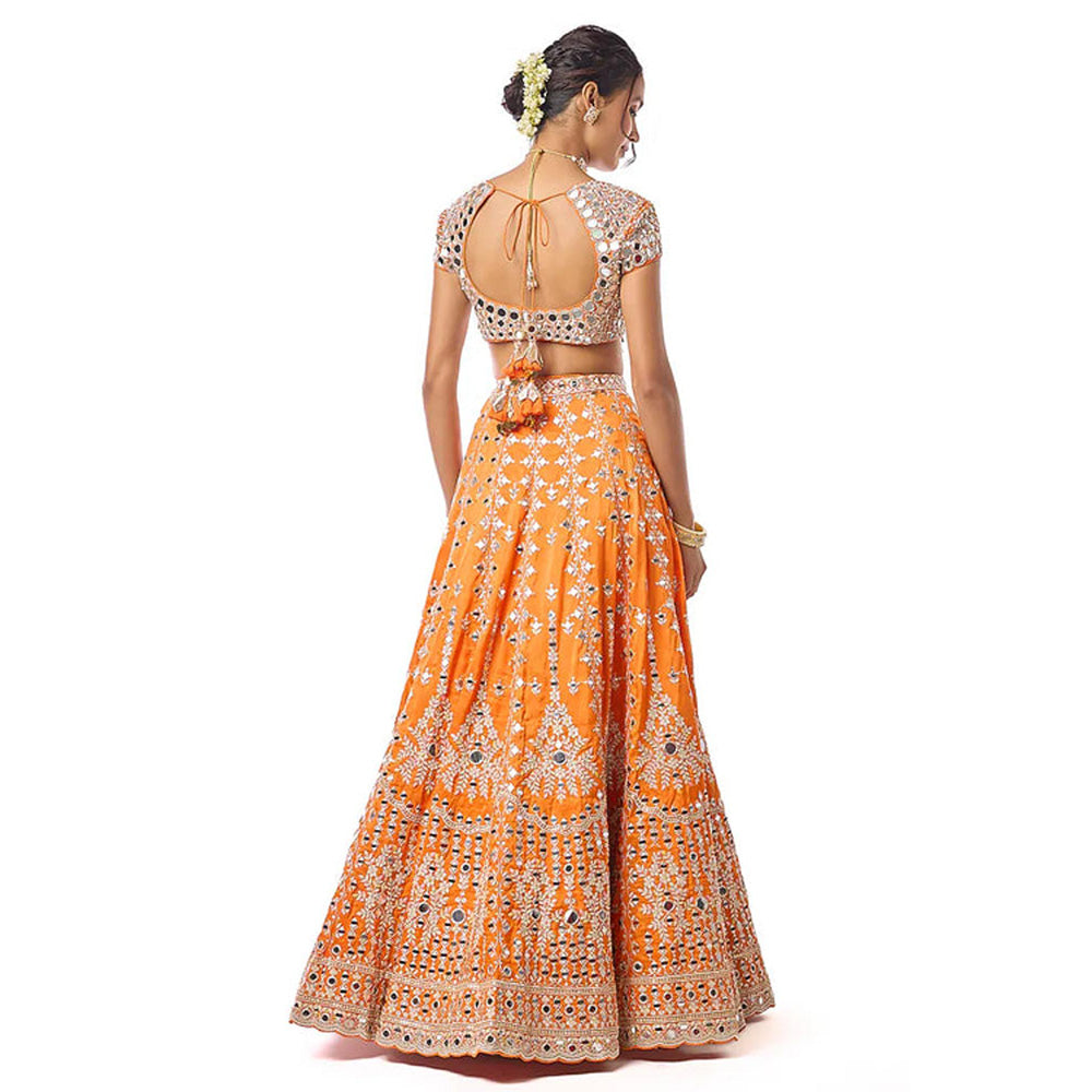 Gopi Vaid Rudrani Lehenga with Blouse and Dupatta