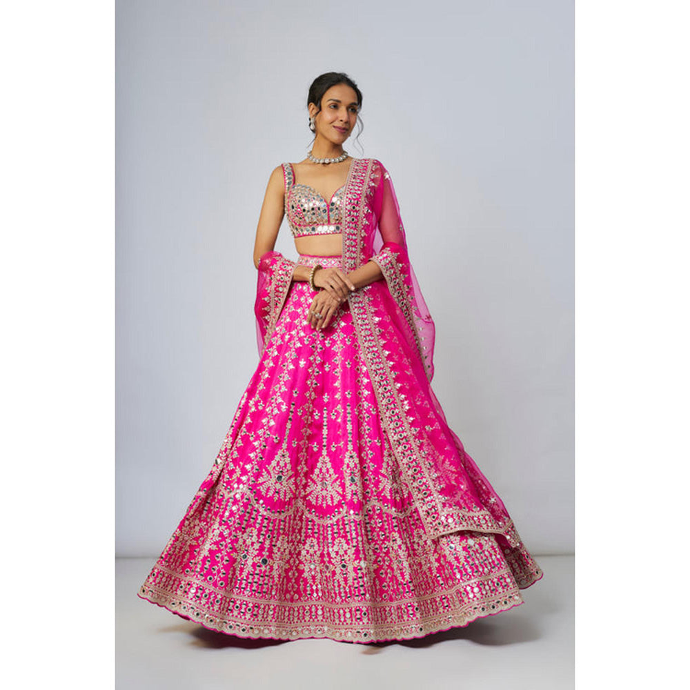 Gopi Vaid Sharvani Lehenga with Blouse and Dupatta
