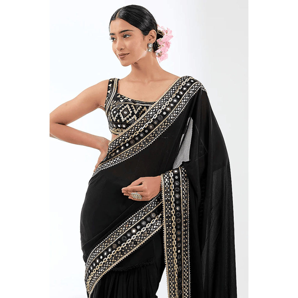 Gopi Vaid Sunidhi Saree with Stitched Blouse