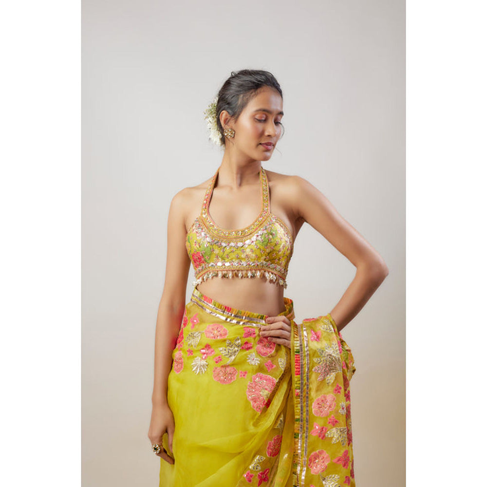 Gopi Vaid Varsha Saree with Stitched Blouse