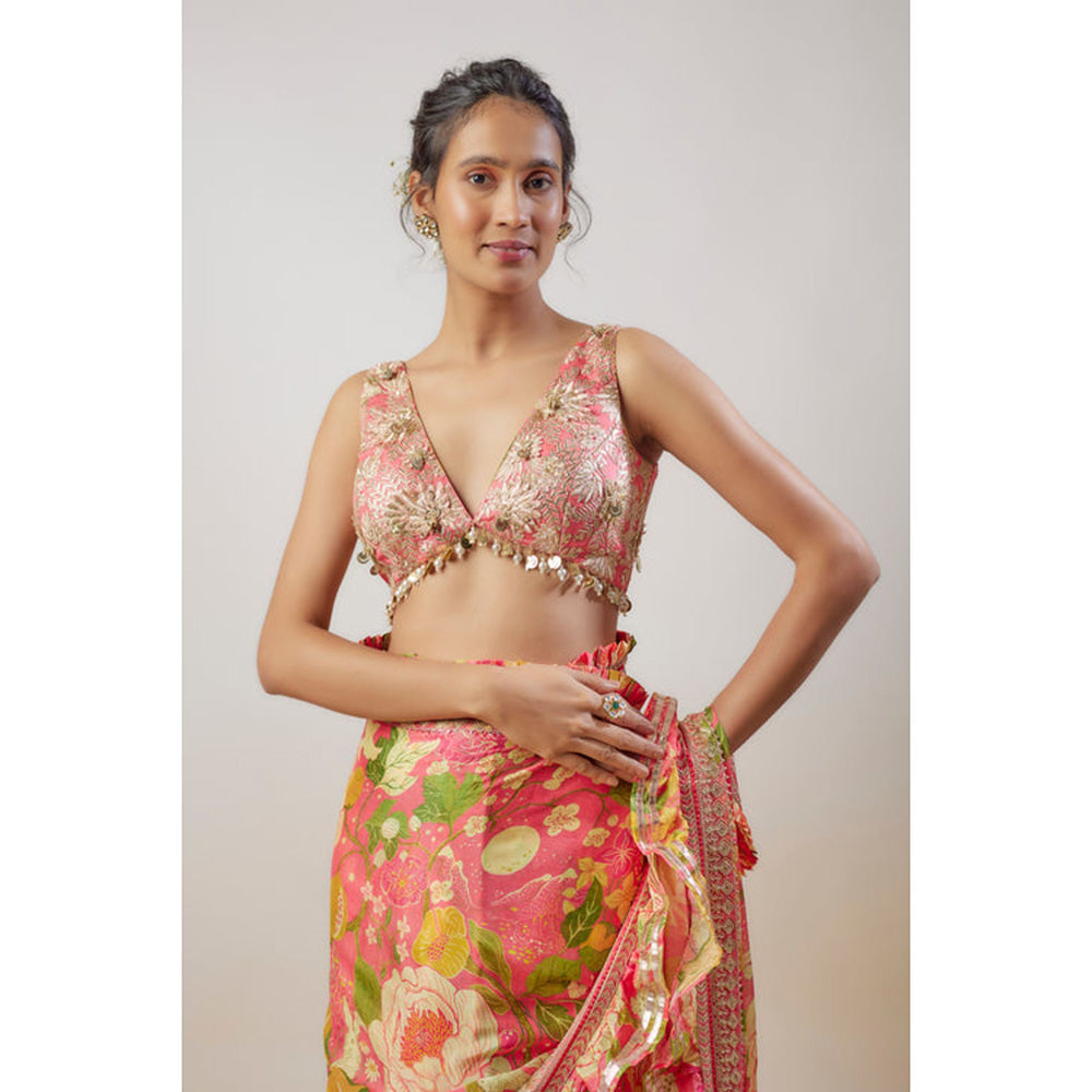 Gopi Vaid Naina Saree with Stitched Blouse