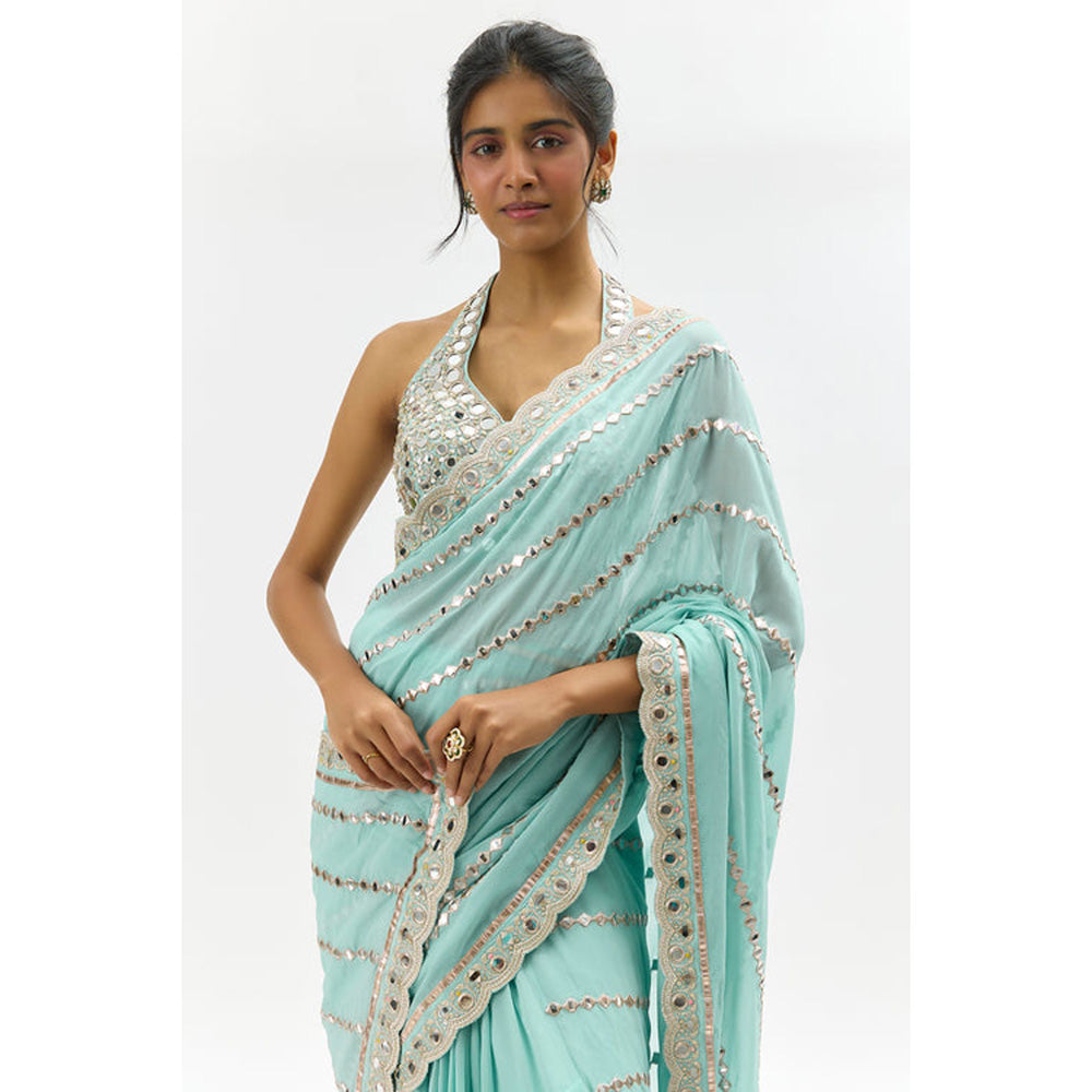 Gopi Vaid Aradhana Saree with Stitched Blouse