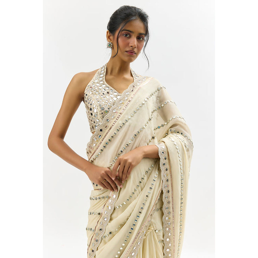 Gopi Vaid Aradhana Saree with Stitched Blouse