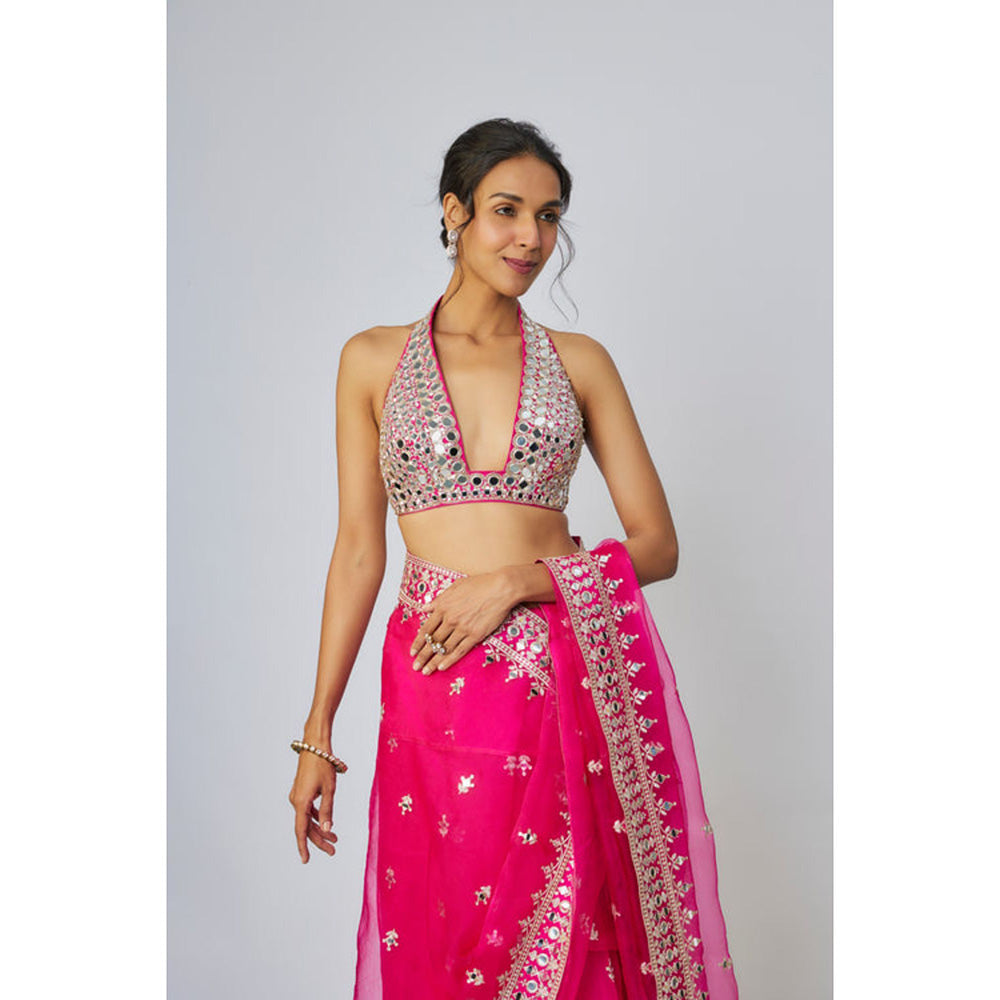 Gopi Vaid Abhinaya Saree with Stitched Blouse