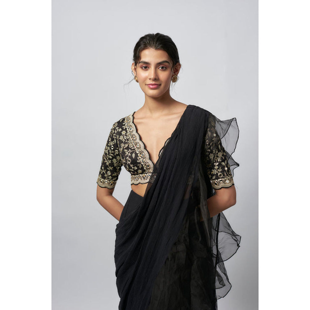 Gopi Vaid Ganika Saree with Stitched Blouse