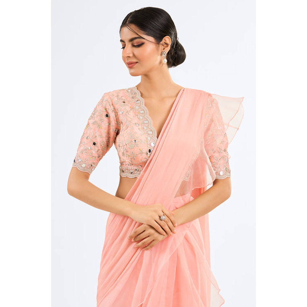 Gopi Vaid Ganika Saree with Stitched Blouse