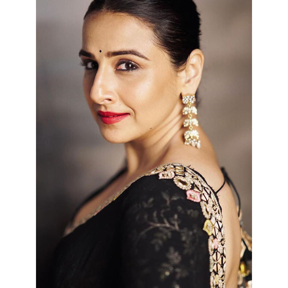 Gopi Vaid Vidya Balan in Meili Saree with Stitched Blouse