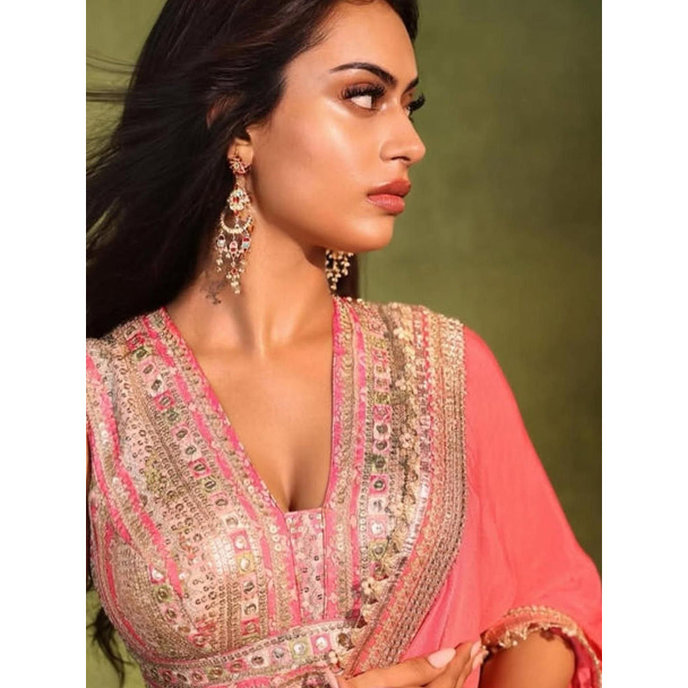 Gopi Vaid Nysa Devgn in Samarkand Saree with Stitched Blouse