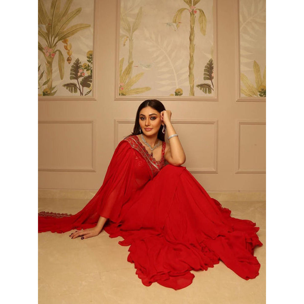 Gopi Vaid Prerna Mehra in Marrakesh Saree with Stitched Blouse