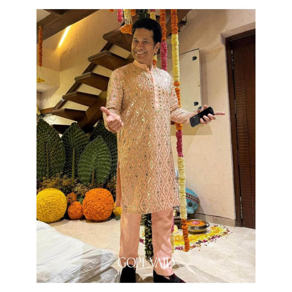 Gopi Vaid Pink Kurta with Pant