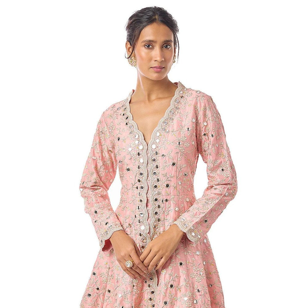Gopi Vaid Zeya Pink Kurta with Sharara