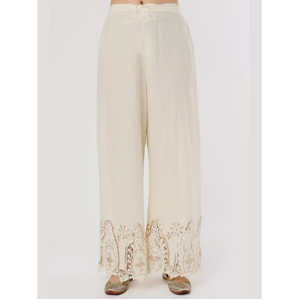 Gopi Vaid Sameesha Ivory Kurta with Palazzo