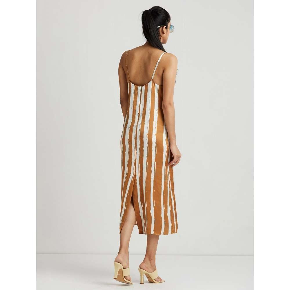 GUAPA Dilara Striped Midi Dress