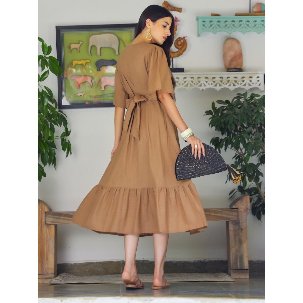 Gulaal Bliss Brown Maxi Dress