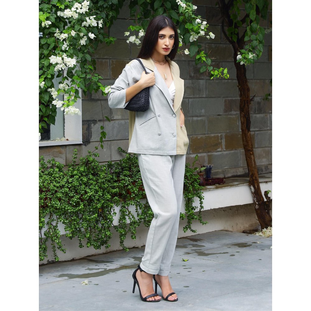 Gulaal Trullo Cotton Blazer with Pant Co-Ord (Set of 2)
