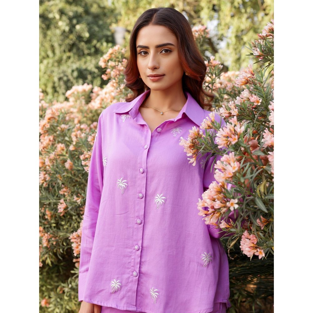 Gulaal Coconut Embroidered Co-Ord (Set of 2)