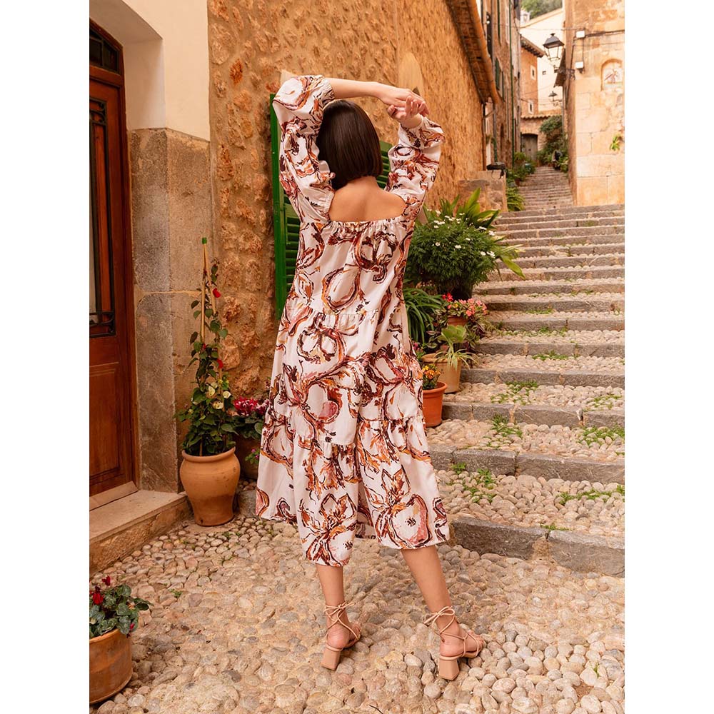 Happi Space Sunday Dress In Canvas Print